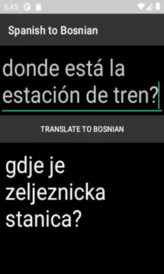 Spanish to Bosnian Translator android App screenshot 0