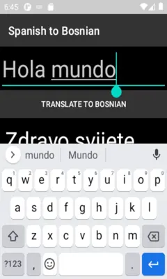 Spanish to Bosnian Translator android App screenshot 2